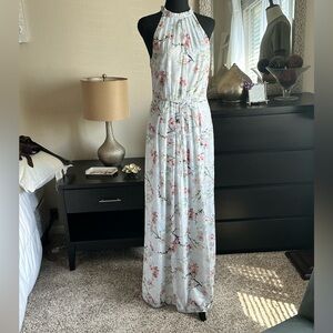 Ted Baker Elynor Oriental Blossom print pleated maxi dress. Ted Baker Size 2.